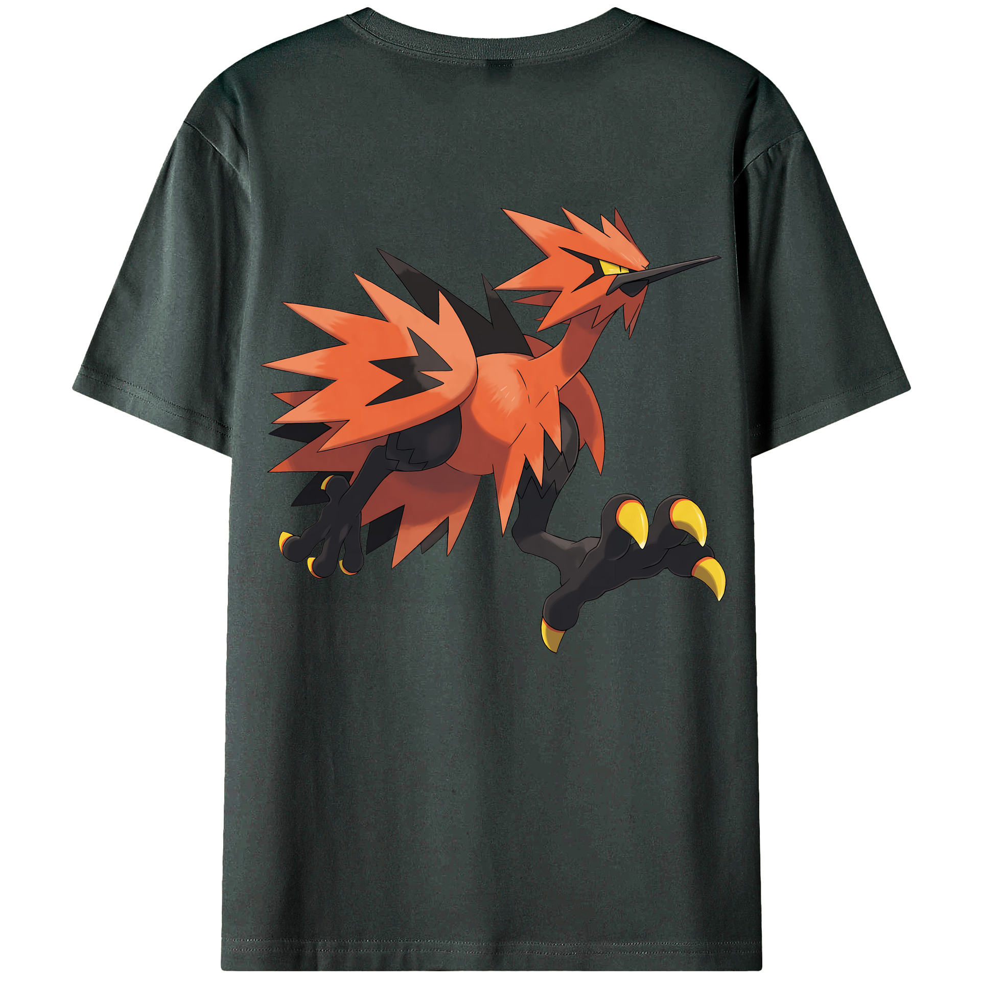 （画像用） ポケットモンスター Pokémon 綿100％ メンズ半袖Tシャツ（バックプリント） 通気性